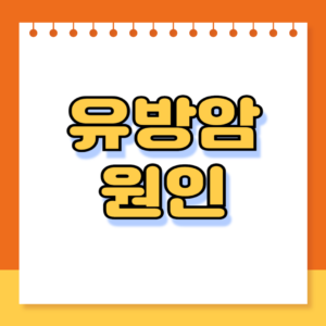 유방암 원인, 증상 치료법